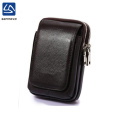 men high quality Sannovo fashion new simple leather belt bag